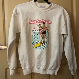 Jack's Surfboards Barbie and Ken White Crew Neck Sweater